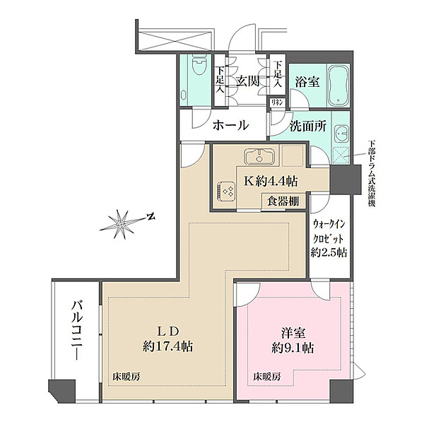 シエルトーレ三番町の間取り