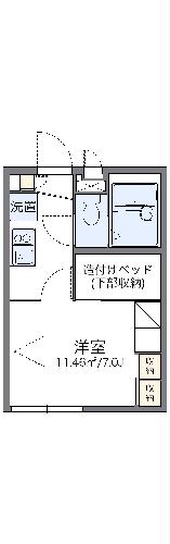 レオパレスビオラの間取り