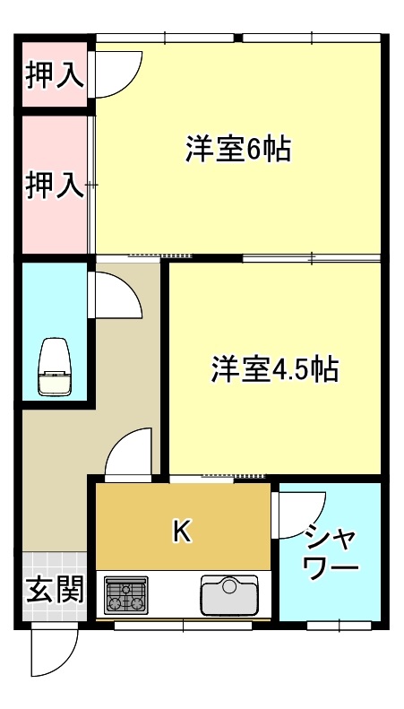 中村荘の間取り