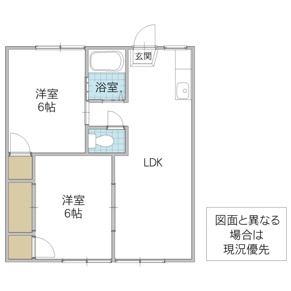 ホワイトビレッジ D棟の間取り