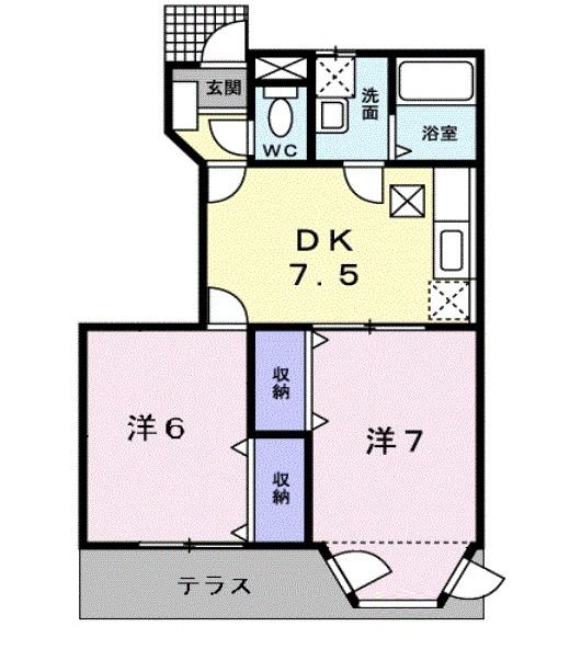 ベルサージュＮＡＧＡＳＵの間取り