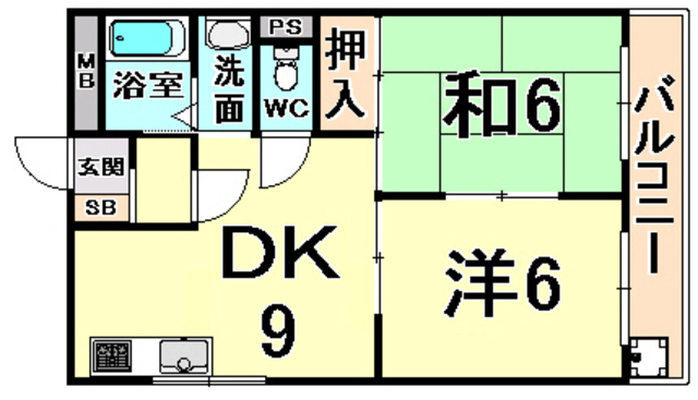 パレス武庫の間取り