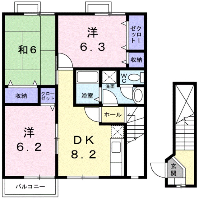 オーブリーメイプル楓の間取り