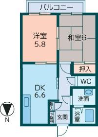 サニーコーポ八木の間取り