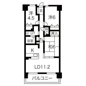 宝マンション上小田井ステーション弐番館の間取り