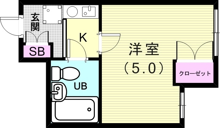 【フルール板宿の間取り】