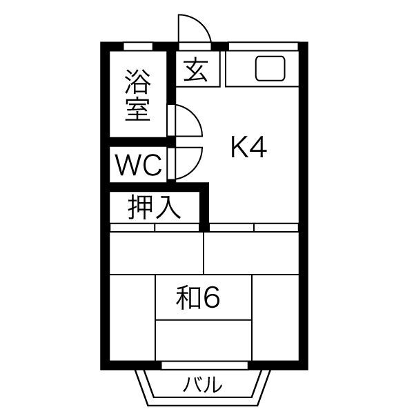 島田橋ハイツの間取り