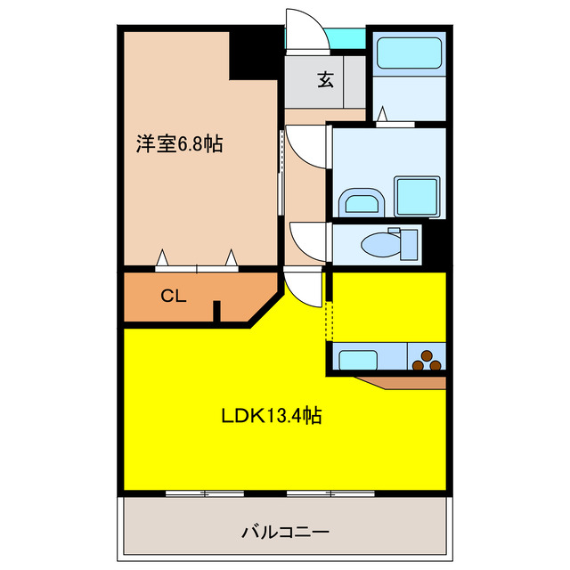 大垣市禾森町のマンションの間取り