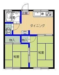 名島荘の間取り