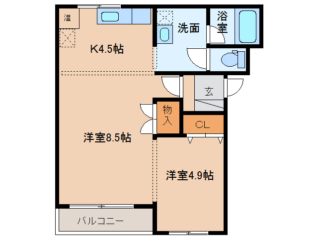 【モンテーニュIIの間取り】