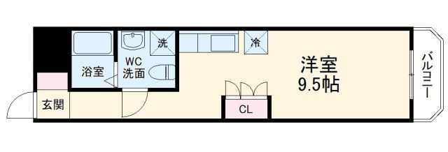 名古屋市北区元志賀町のマンションの間取り