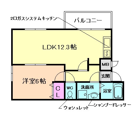 【LISソフィア箕面半町の間取り】