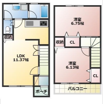 レーベンハイツの間取り