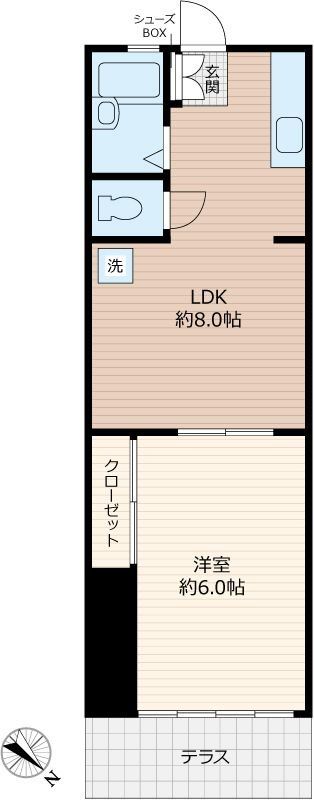 入間郡毛呂山町大字毛呂本郷のアパートの間取り