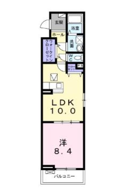 綾瀬市寺尾中のアパートの間取り