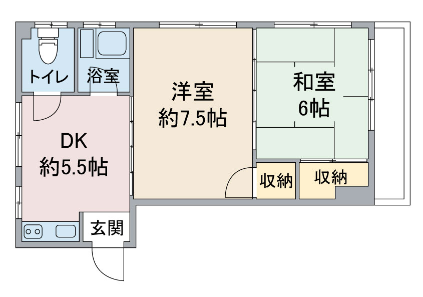 長谷川マンションの間取り