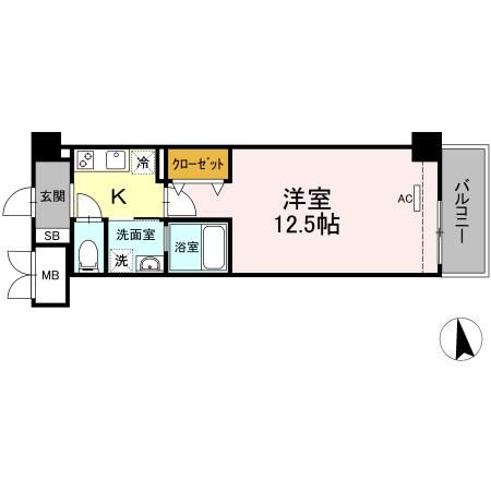 高崎市問屋町のマンションの間取り