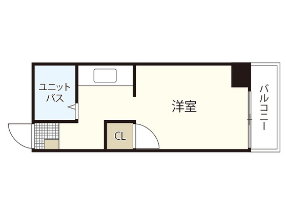 広島市南区宇品海岸のマンションの間取り