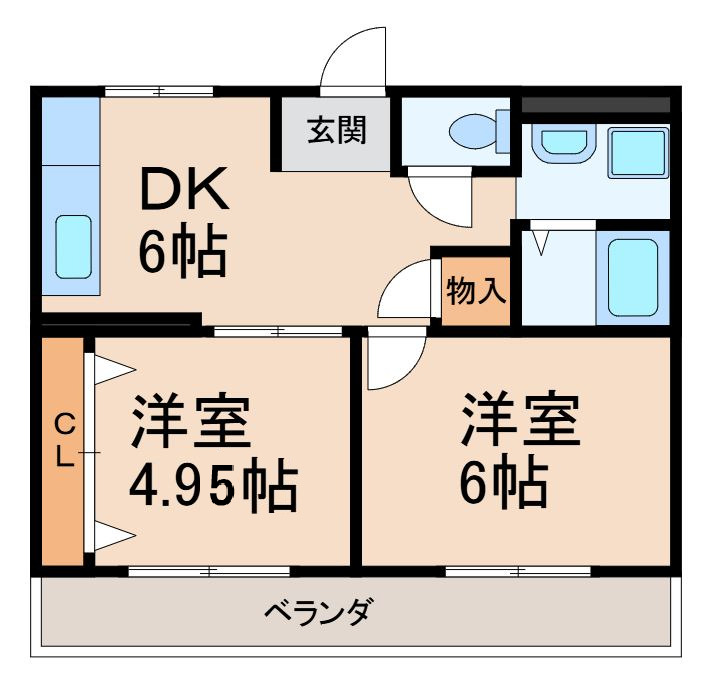 岩出三栄プラザの間取り