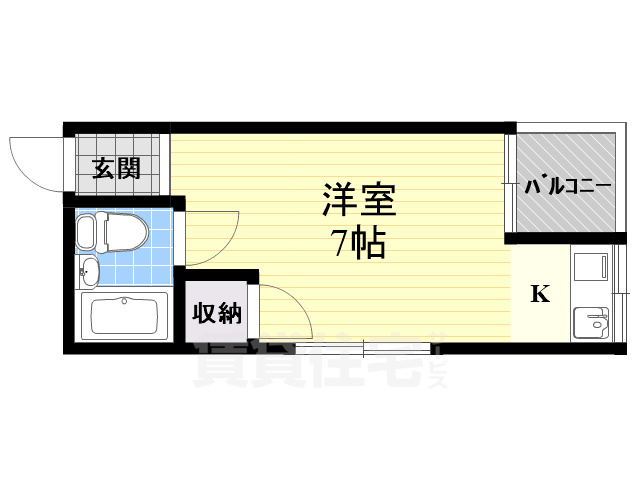 高槻市宮田町のアパートの間取り