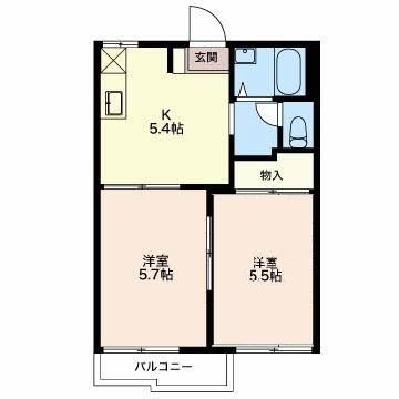 タウニイ白川の間取り