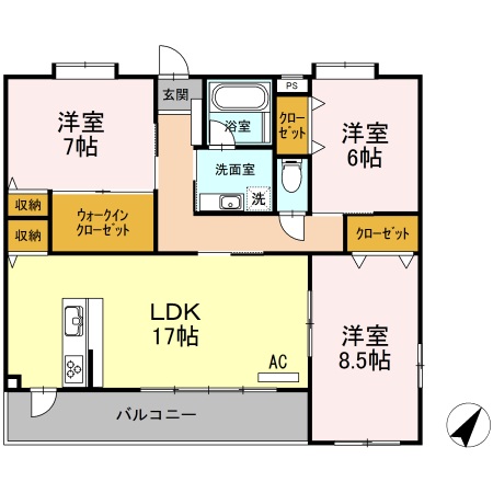 風河の間取り