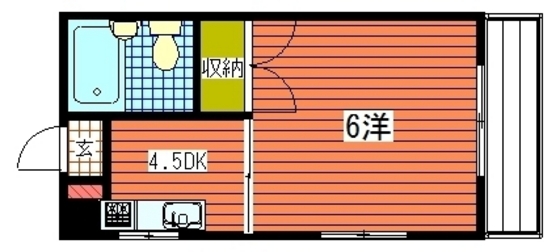 広島市南区東雲本町のマンションの間取り