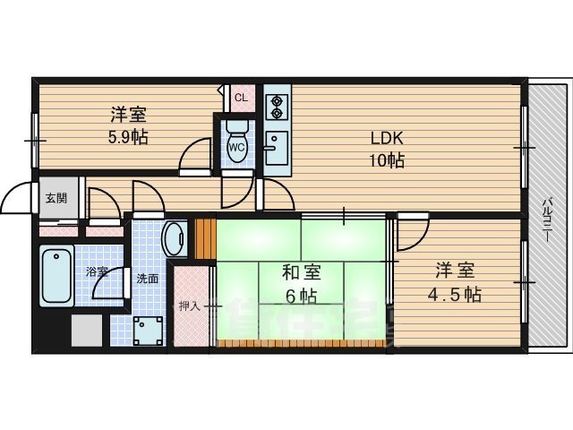 グレーシア大西の間取り