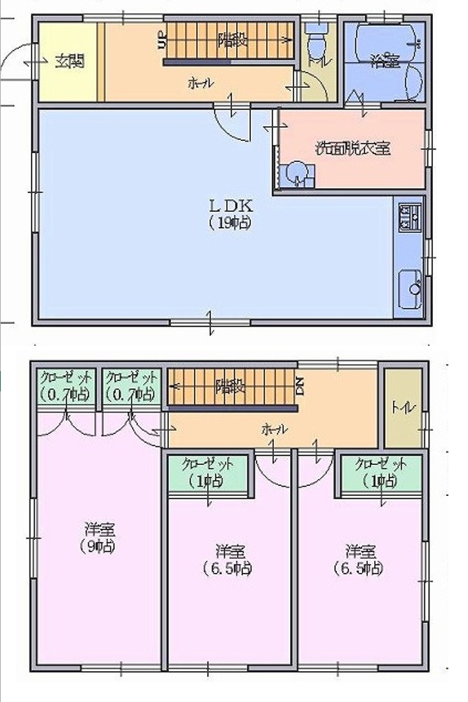 【種市貸家（H14）の間取り】