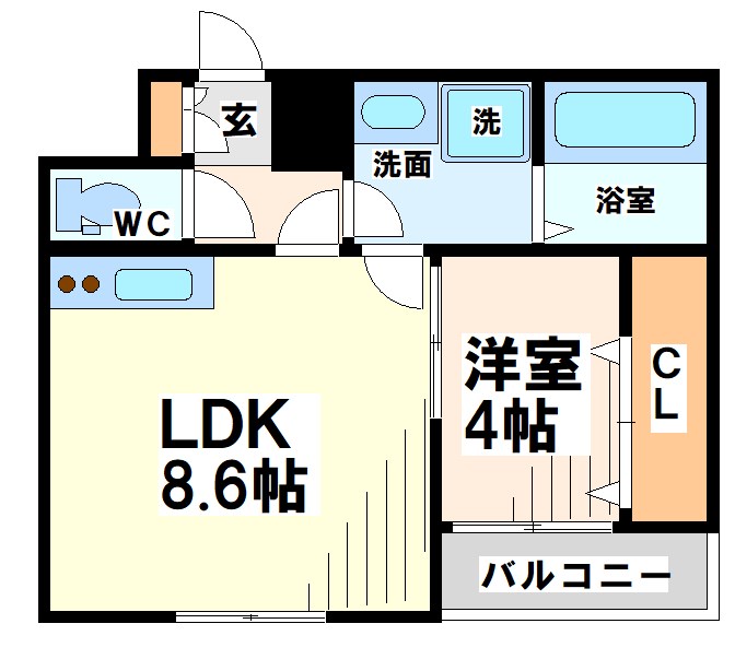 杉並区上荻のマンションの間取り