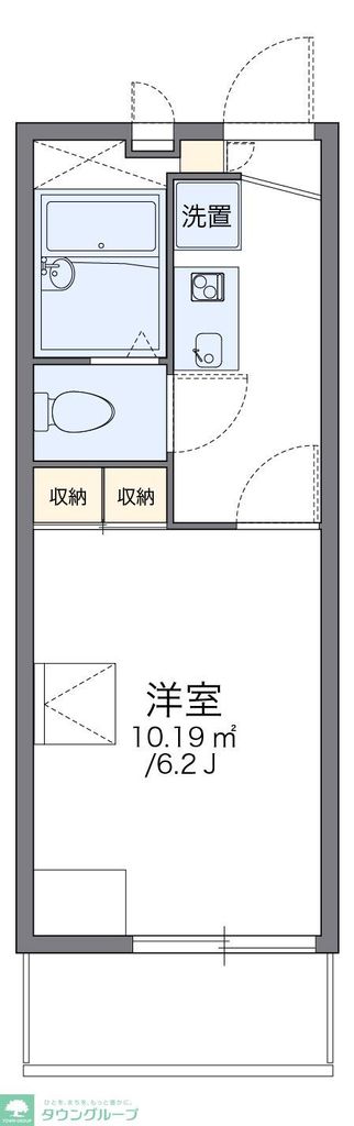 レオパレスフォンターナＢの間取り