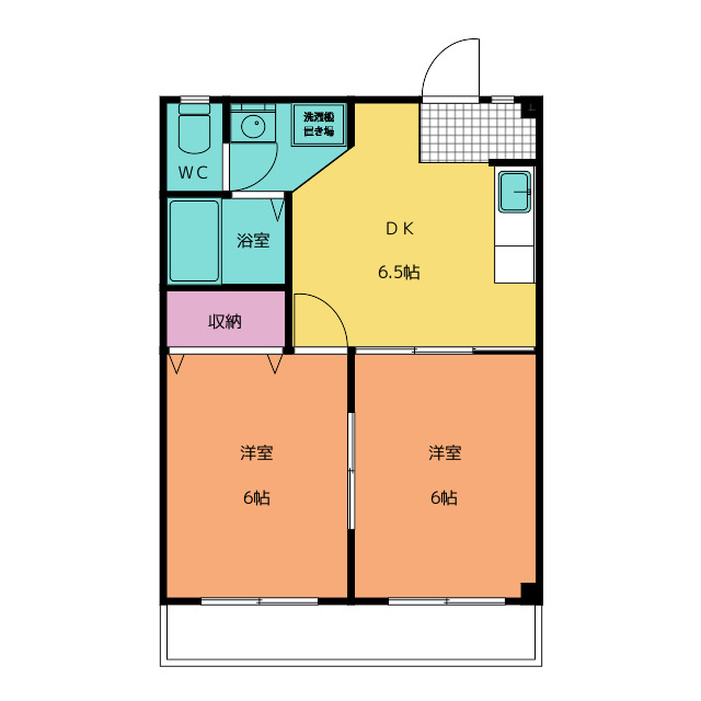 ハイツ常念Ｂの間取り