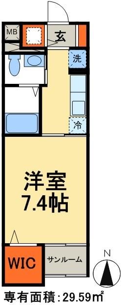 松戸市松戸のマンションの間取り