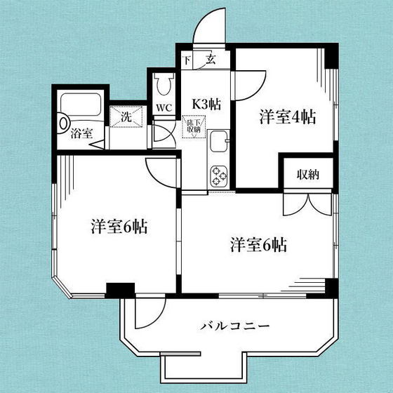 カステルセゾンの間取り