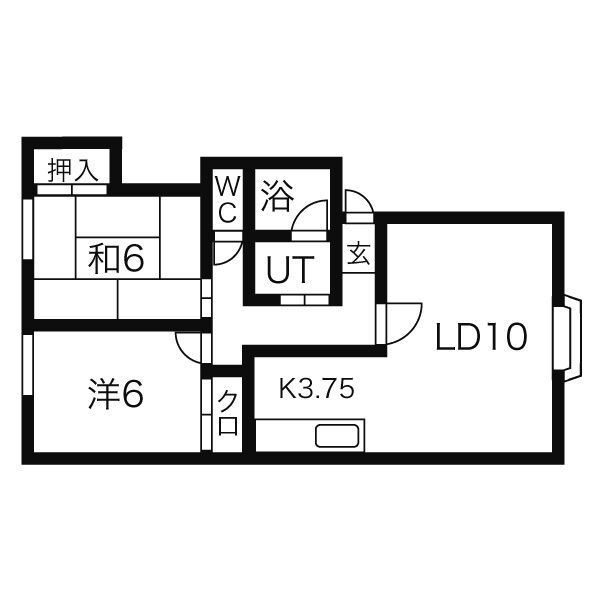 グリーンパーク旭B棟の間取り