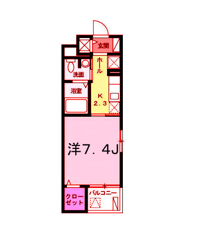 横浜市鶴見区生麦のマンションの間取り