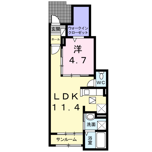 ルーベル柞原　IIの間取り