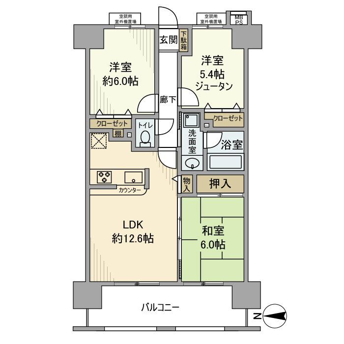 江東区東砂のマンションの間取り