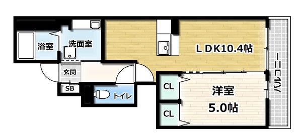 フルーレ神明の間取り