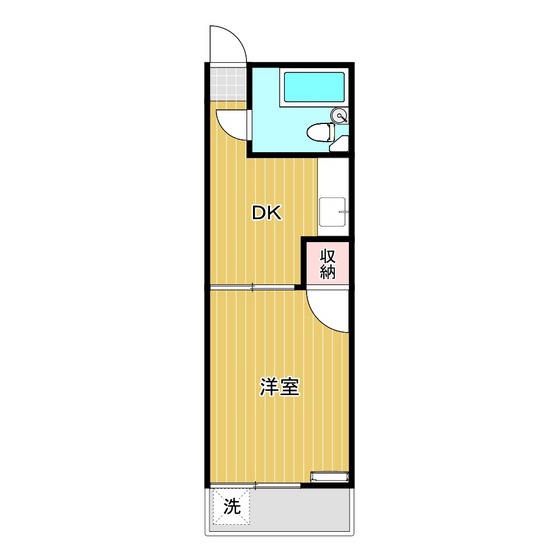 郡山市田村町金屋のマンションの間取り