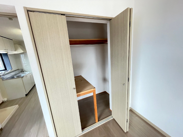 収納　クローゼット付きです。