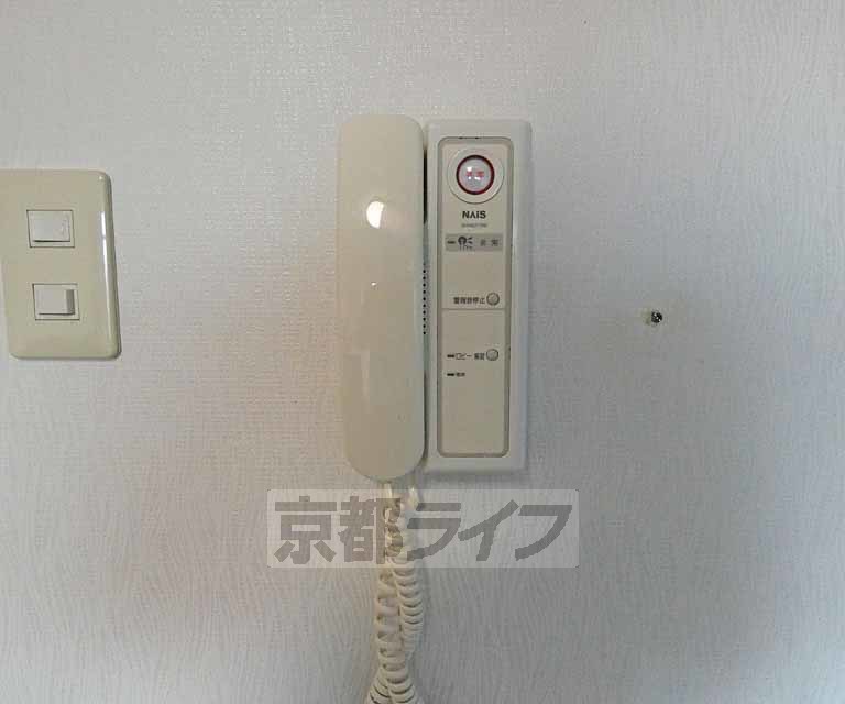 セキュリティ　受話器です