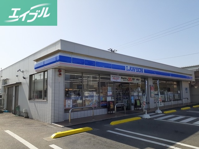 コンビニ　ローソン岡山辛川市場店（コンビニ）まで80m