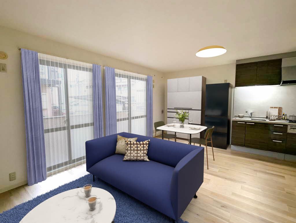 居室・リビング　※家具はＣＧ家具のため、物件には付随しておりません。