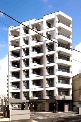 建物外観　設備充実の高層２ＬＤＫマンションです♪