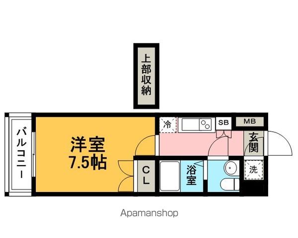 地下鉄箱崎線 箱崎宮前駅 徒歩14分 20階建 築19年の間取り写真