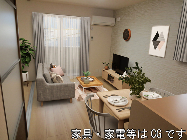 居室・リビング　３０２　ＬＬＤＫ（家具・家電はＣＧです）