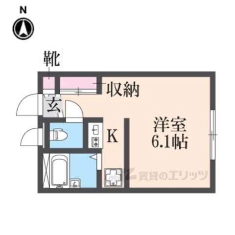 レオパレスブリリアントの間取り写真