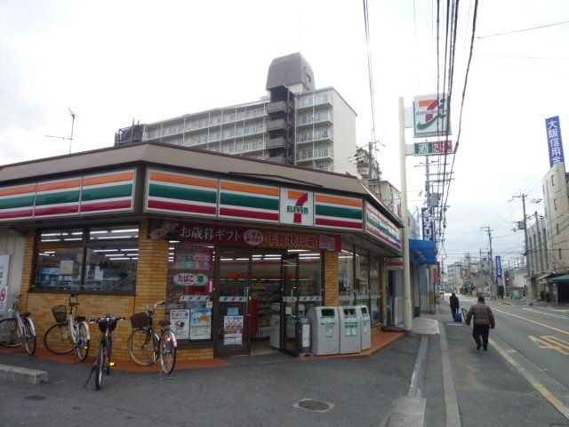 コンビニ　セブンイレブン東大阪南上小阪店（コンビニ）まで276m