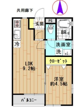 ワイズメゾン西所沢の間取り写真
